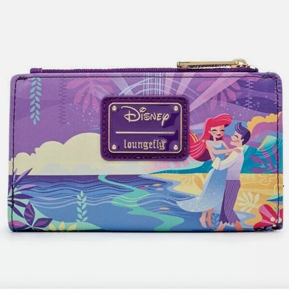 Loungefly Handbags - NWT LOUNGEFLY Disney The Little Mermaid Ariel Castle Flap Wallet